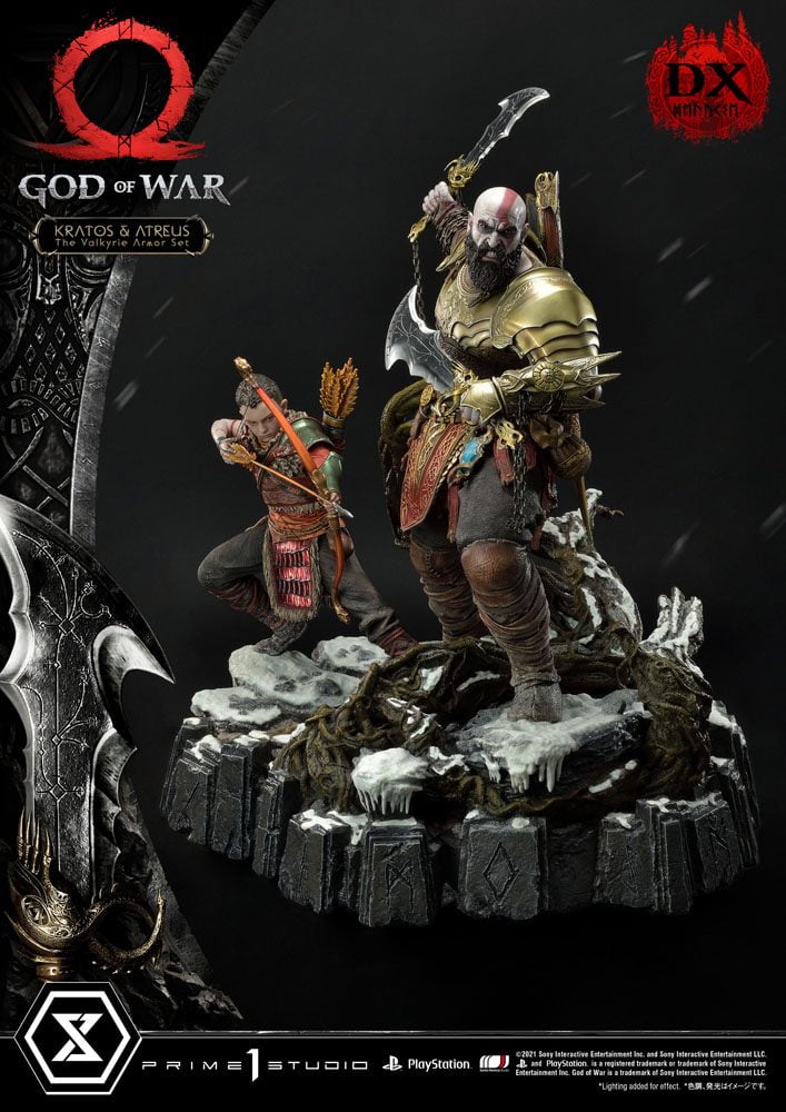 Statue Figurines KRATOS et Atreus Collection jeu video GOD OF WAR