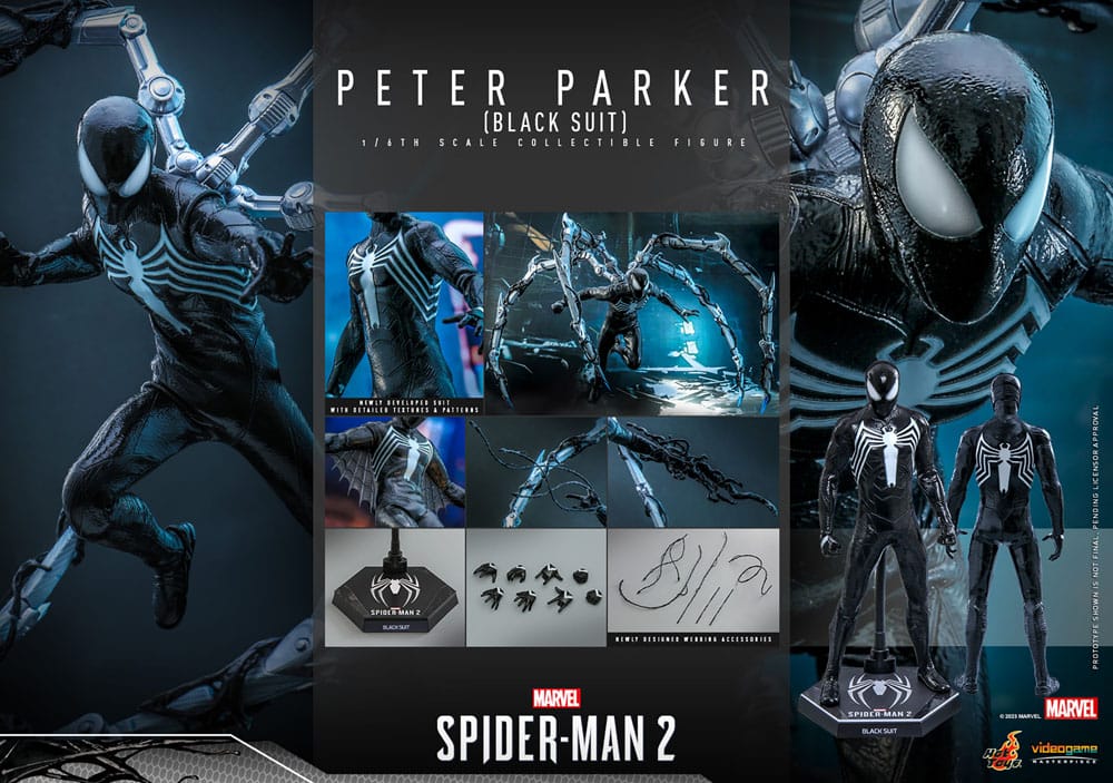Figurine Hot Toys Peter Parker Black Suit Spider-Man 2
